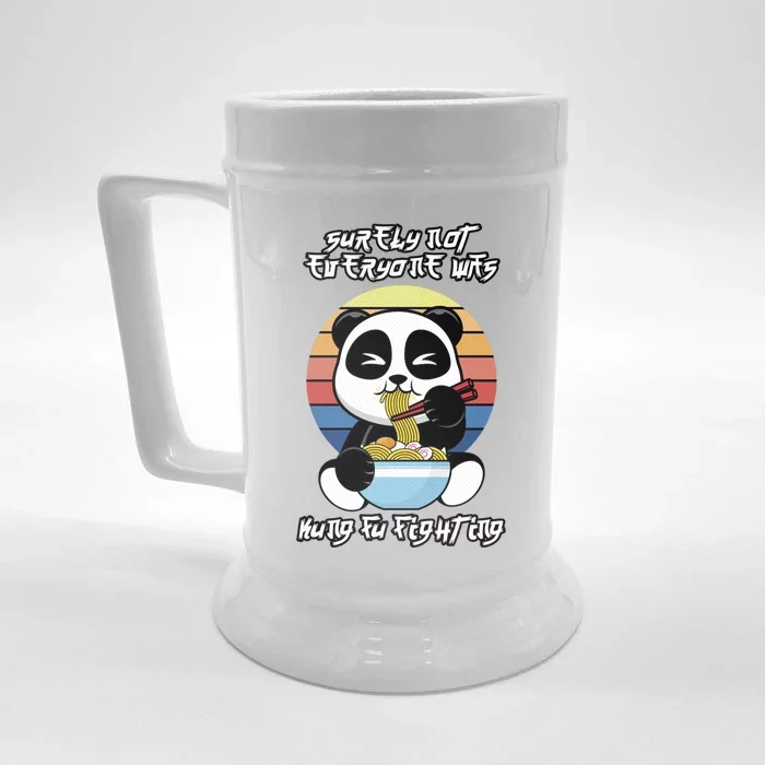 Surely Not Everyone Was Kung Fu Fighting Gift Front & Back Beer Stein