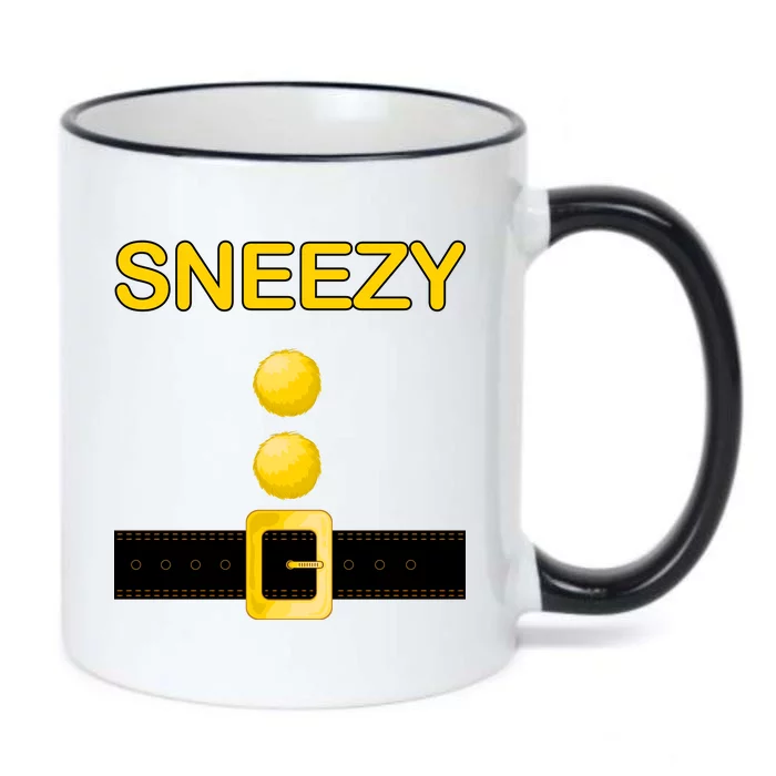 Sneezy Dwarf Costume Black Color Changing Mug