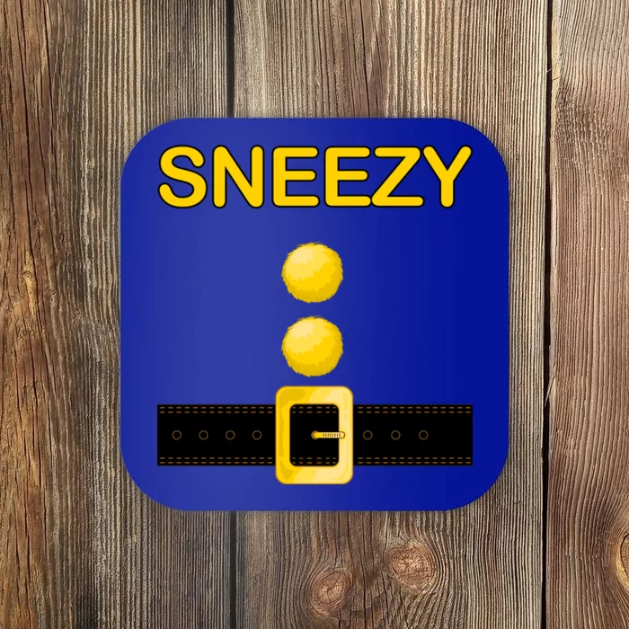 Sneezy Dwarf Costume Coaster