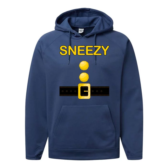 Sneezy Dwarf Costume Performance Fleece Hoodie