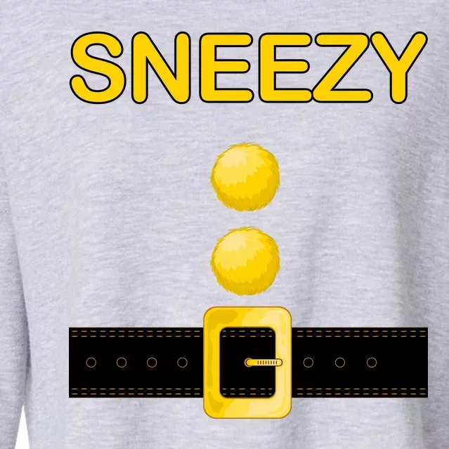 Sneezy Dwarf Costume Cropped Pullover Crew