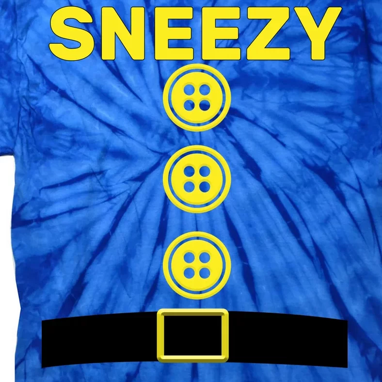 Sneezy Dwarf Halloween Costume Tie-Dye T-Shirt