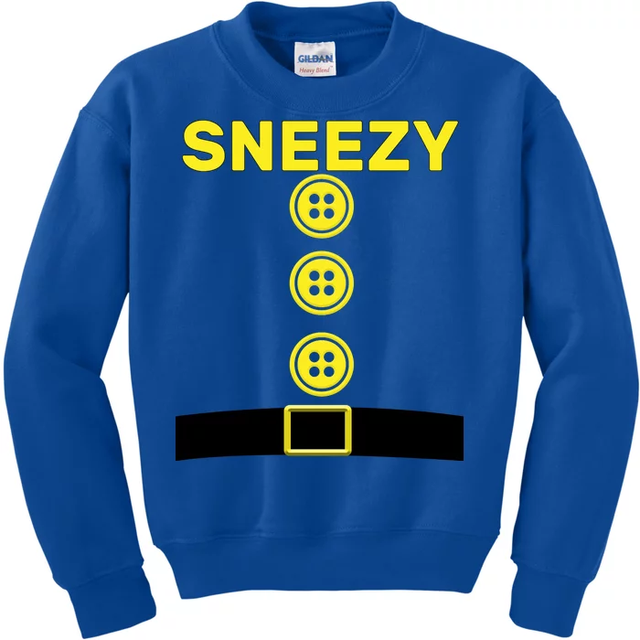 Sneezy Dwarf Halloween Costume Kids Sweatshirt