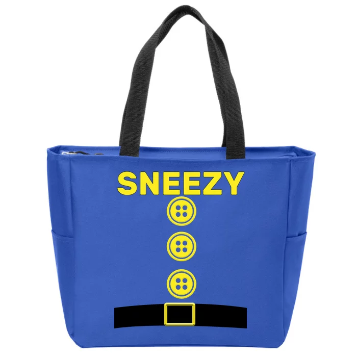 Sneezy Dwarf Halloween Costume Zip Tote Bag