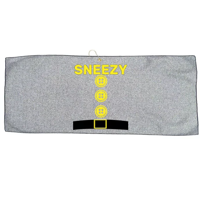 Sneezy Dwarf Halloween Costume Large Microfiber Waffle Golf Towel