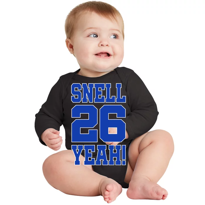 Snell 26 Yeah! Football Baby Long Sleeve Bodysuit