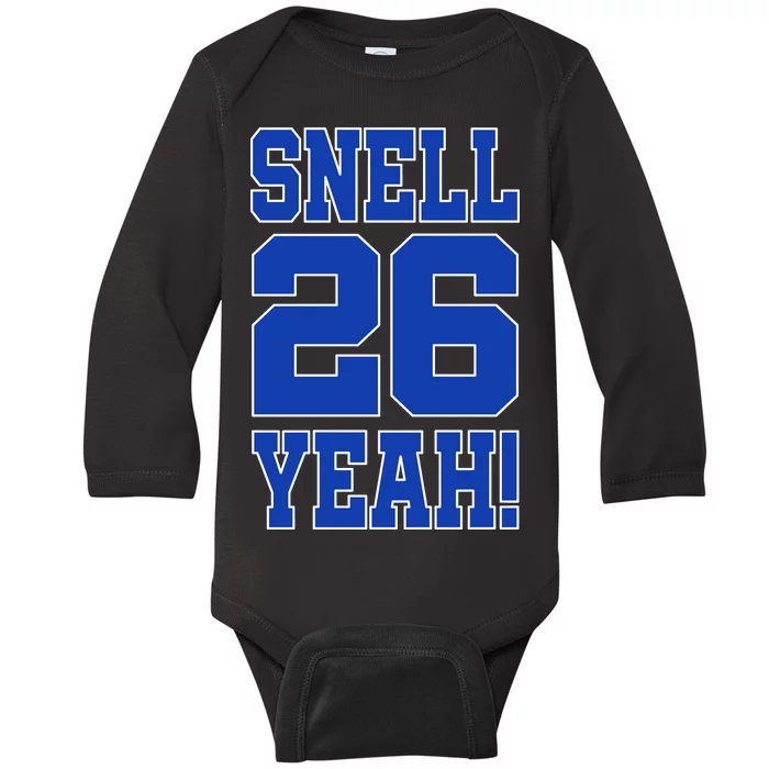 Snell 26 Yeah! Football Baby Long Sleeve Bodysuit