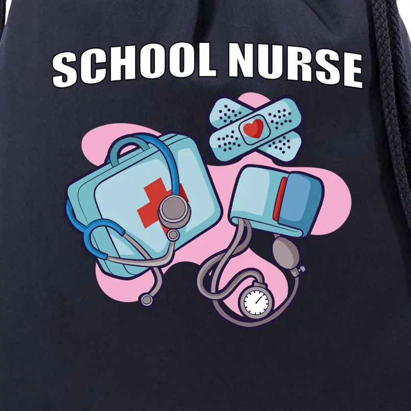 School Nurse For Super Nurse Gift Drawstring Bag