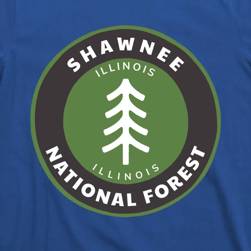 Shawnee National Forest Illinois Il Tree Badge Gift T-Shirt