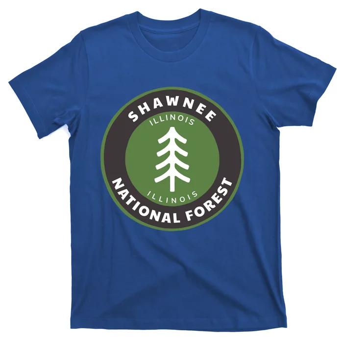 Shawnee National Forest Illinois Il Tree Badge Gift T-Shirt