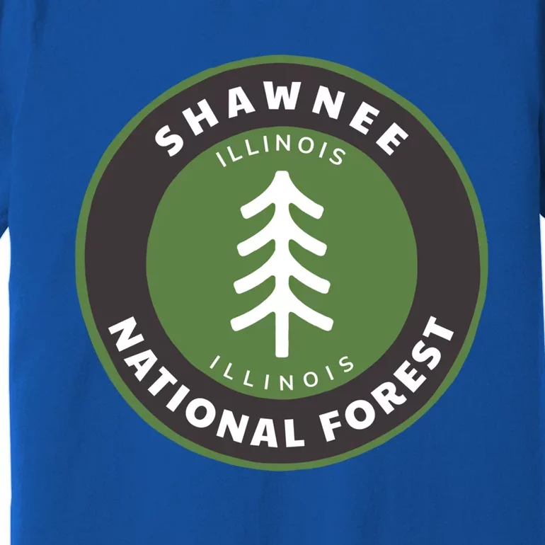 Shawnee National Forest Illinois Il Tree Badge Gift Premium T-Shirt