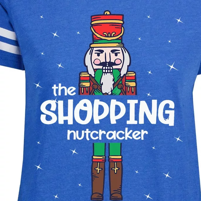 Shopping Nutcracker Family Matching Funny Gift Pajama Enza Ladies Jersey Football T-Shirt