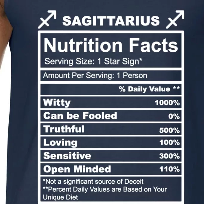 Sagittarius Nutrition Facts Meaningful Gift Comfort Colors® Tank Top