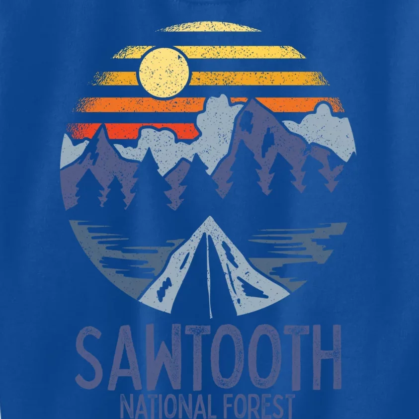 Sawtooth National Forest Idaho Rocky Mountains Id Camping Gift Kids Sweatshirt