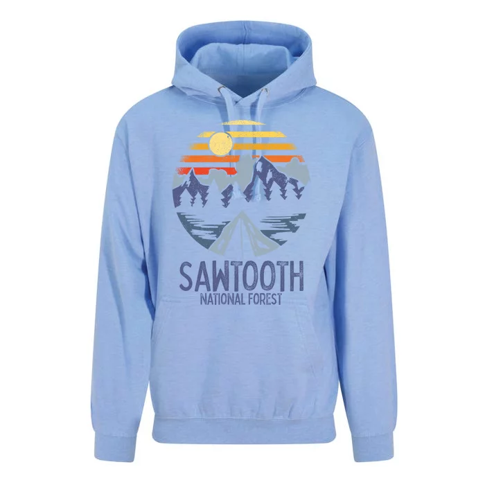 Sawtooth National Forest Idaho Rocky Mountains Id Camping Gift Unisex Surf Hoodie