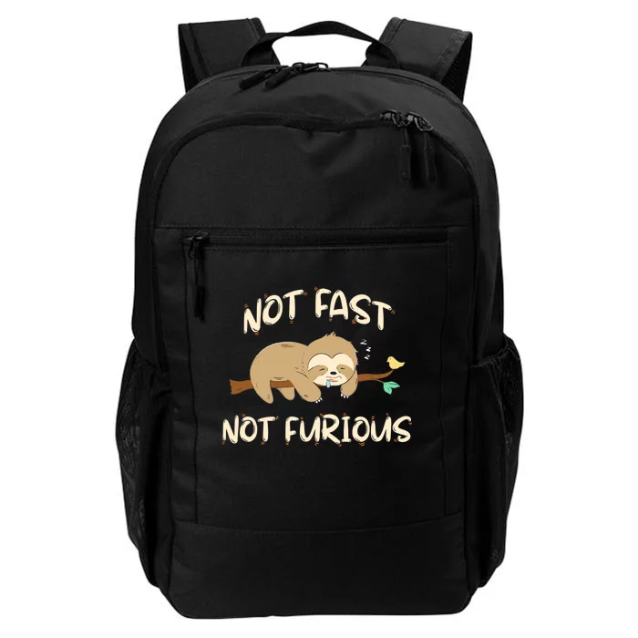 Sloths Not Fast Not Furious Cute Sleeping Sloth Lover Premium Daily Commute Backpack