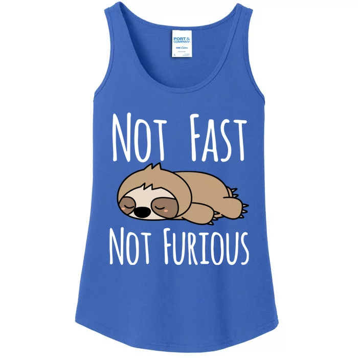 Sloth Not Fast Not Furious Ladies Essential Tank