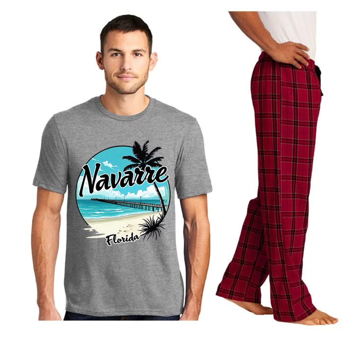 Scenic Navarre Florida Beach And Pier Art Pajama Set