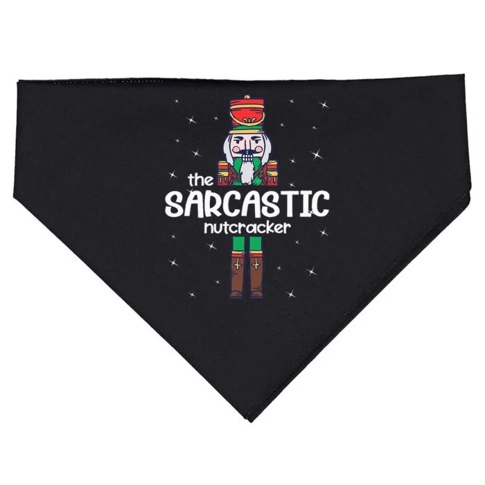 Sarcastic Nutcracker Family Matching USA-Made Doggie Bandana