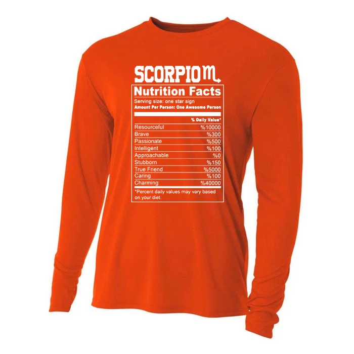 Scorpio Nutrition Facts Great Gift Cooling Performance Long Sleeve Crew