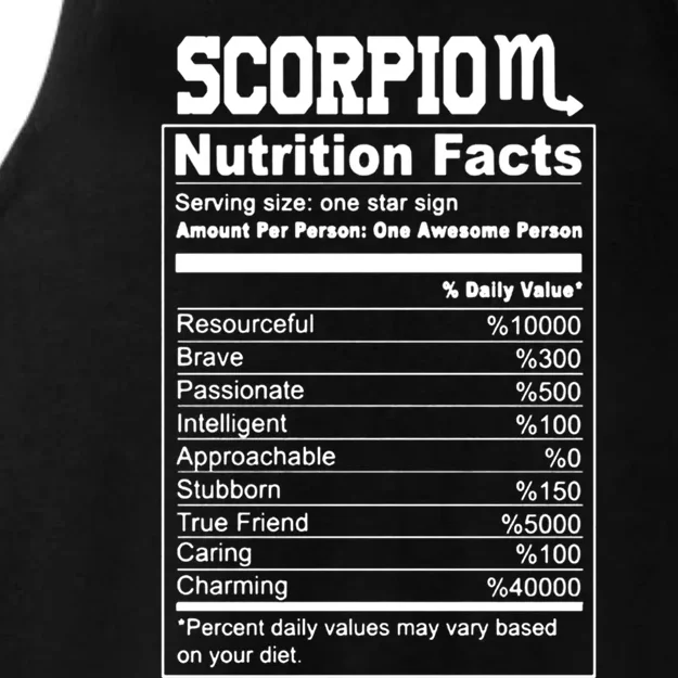 Scorpio Nutrition Facts Great Gift Ladies Tri-Blend Wicking Tank