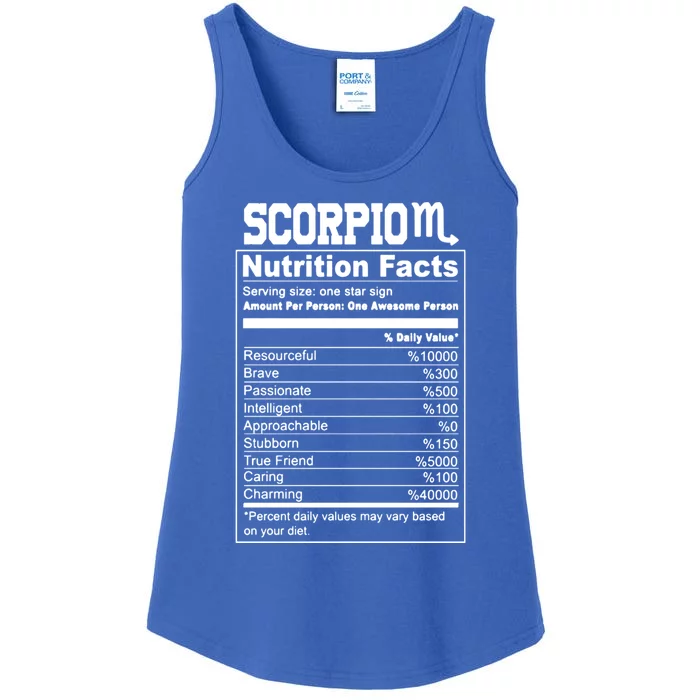 Scorpio Nutrition Facts Great Gift Ladies Essential Tank