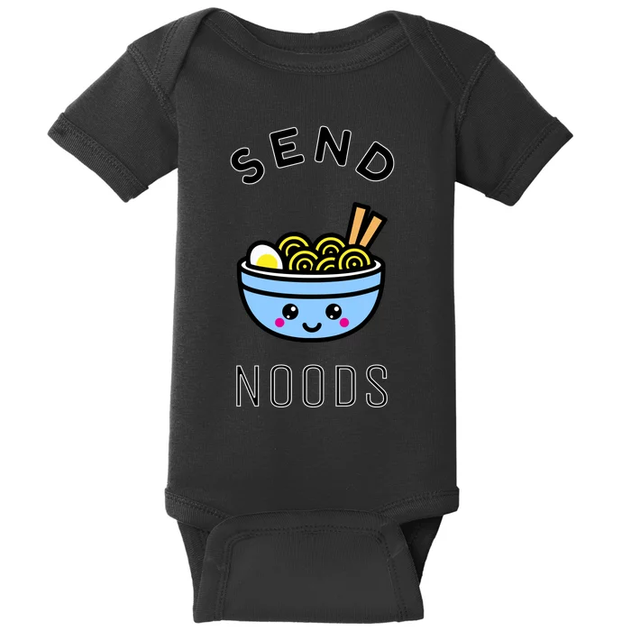 Send Noods Funny Noodle Baby Bodysuit