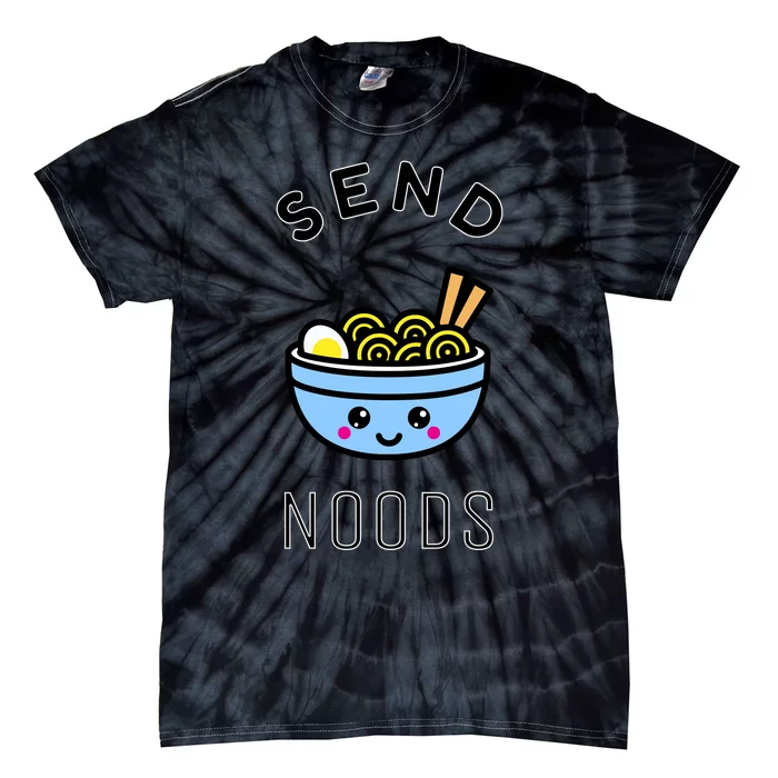 Send Noods Funny Noodle Tie-Dye T-Shirt