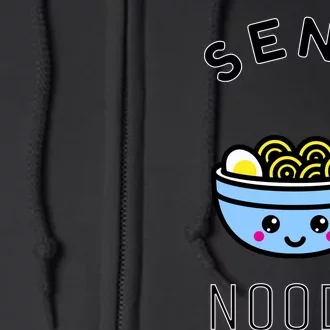 Send Noods Funny Noodle Full Zip Hoodie