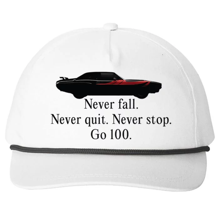 Superm Never Fall Never Quit Never Stop Go 100 Snapback Five-Panel Rope Hat