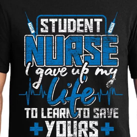 Student Nurse Funny Gift Stethoscope Medicine Gift Pajama Set