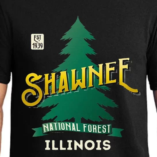 Shawnee National Forest Retro Logo Illinois Pajama Set