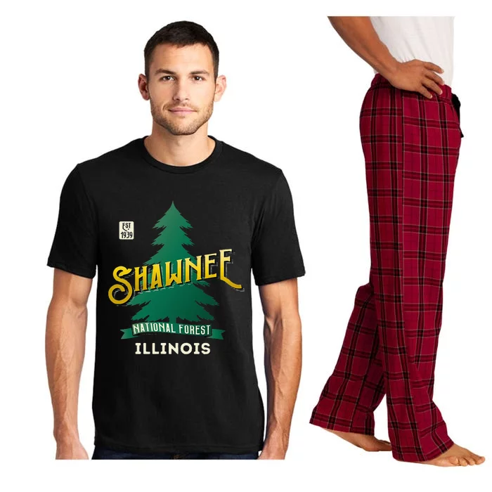 Shawnee National Forest Retro Logo Illinois Pajama Set