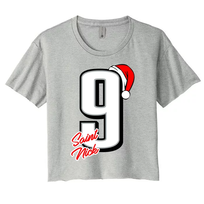 St Nick Foles 1 Classic Women's Crop Top Tee