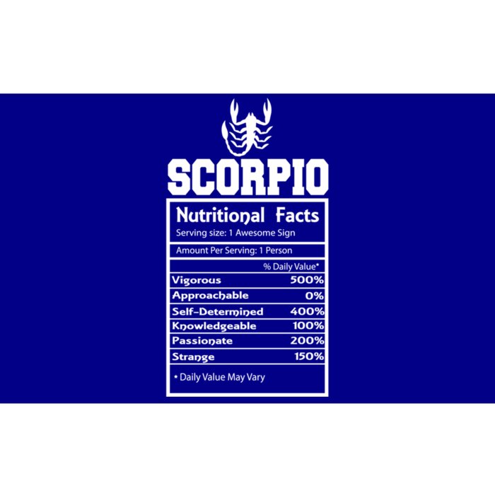 Scorpio Nutritional Facts Horoscope Zodiac Astrology Sign Gift Bumper Sticker