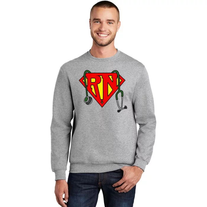 Super Nurse Funny Superhero Nurse Tall Sweatshirt