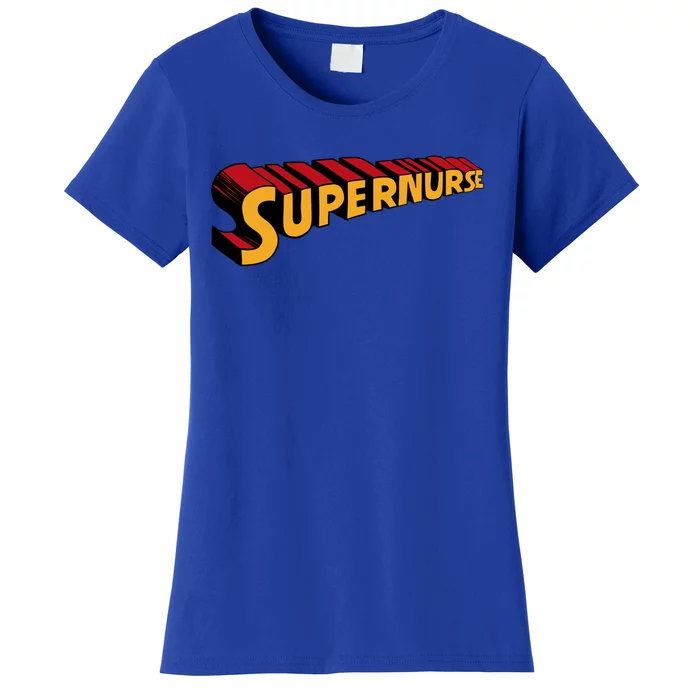 Super Nurse Funny Superhero Nurse Gift Women's T-Shirt