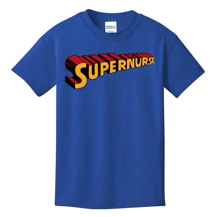 Super Nurse Funny Superhero Nurse Gift Kids T-Shirt