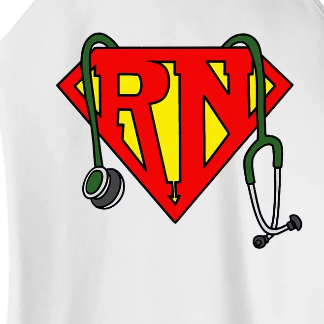 Super Nurse Funny Superhero Nurse Women’s Perfect Tri Rocker Tank