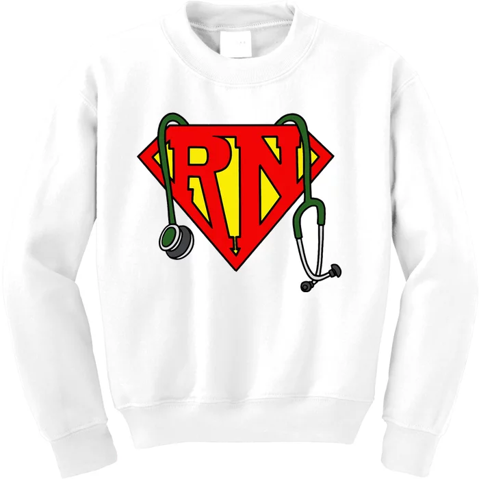 Super Nurse Funny Superhero Nurse Kids Sweatshirt