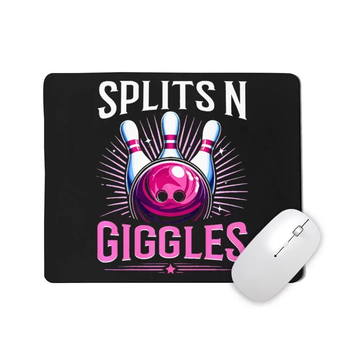 Splits N Giggles Funny Bowling Team Bowler Sports Player Mousepad