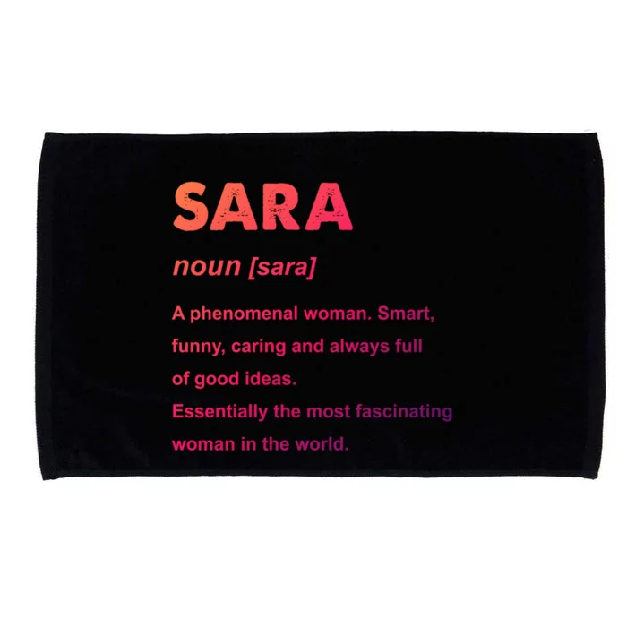 Sara Name Gift Microfiber Hand Towel