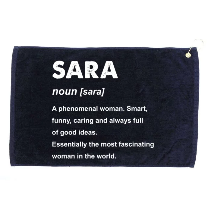 Sara Name Gift Grommeted Golf Towel