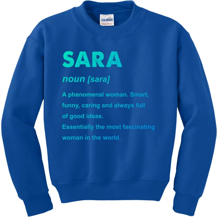 Sara Name Gift Kids Sweatshirt