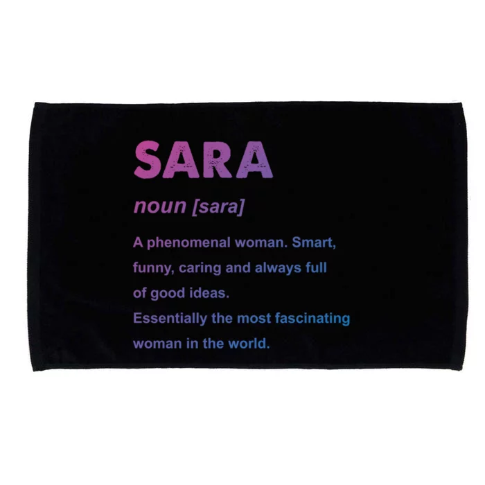 Sara Name Gift Microfiber Hand Towel