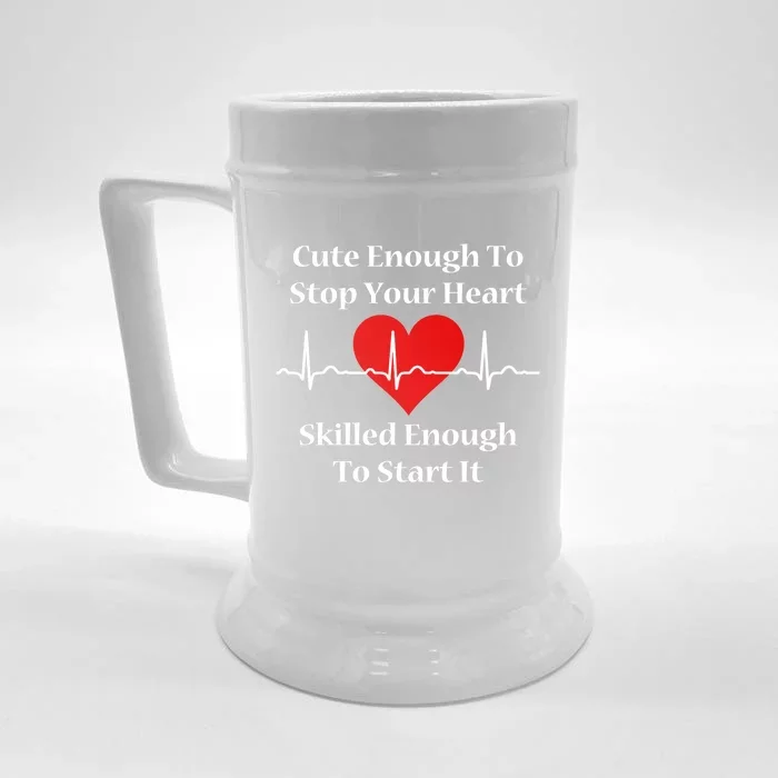 Skilled Nursing Gift Medical School Student Nurse Hospital Gift Front & Back Beer Stein