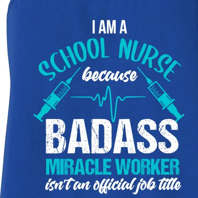 School Nurse Great Gift Joke School Nursing School Nurse Gift Women's Racerback Tank