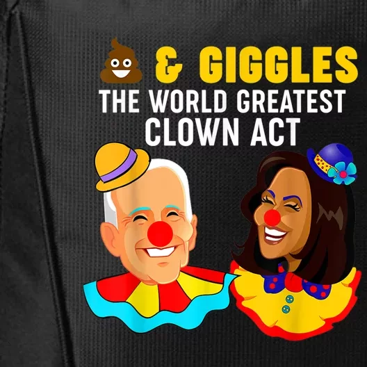 Shits 'N Giggles The World Greatest Clown Act Biden Harris City Backpack