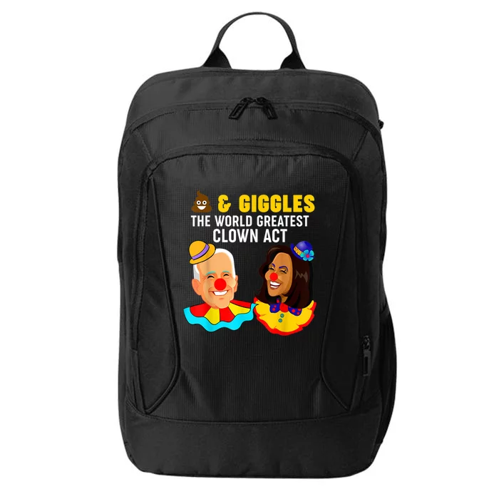 Shits 'N Giggles The World Greatest Clown Act Biden Harris City Backpack