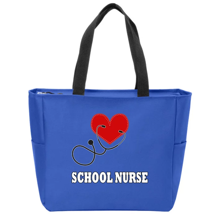 School Nurse Great Gift Zip Tote Bag